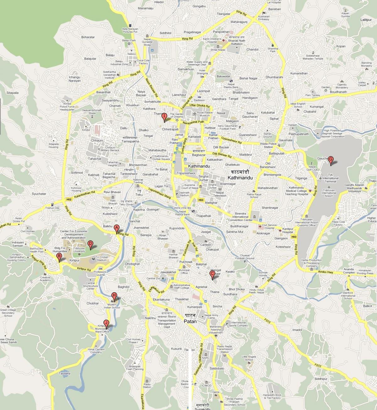 Карта на MWC Непал