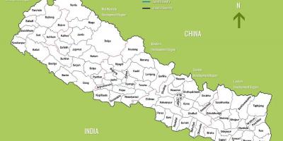 Непал забележителности карта