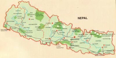 Непал туристическа карта безплатно