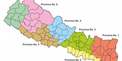 Държава на картата на Непал