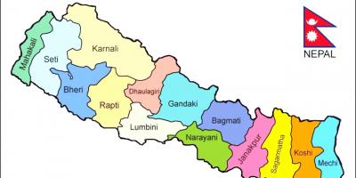 Непал карта на нова