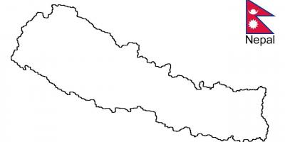 Карта на Непал контур